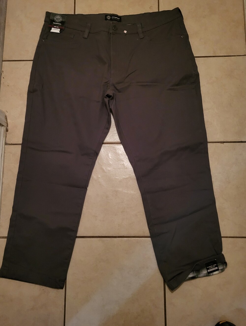 Weatherproof Men's Dark Gray Chinos